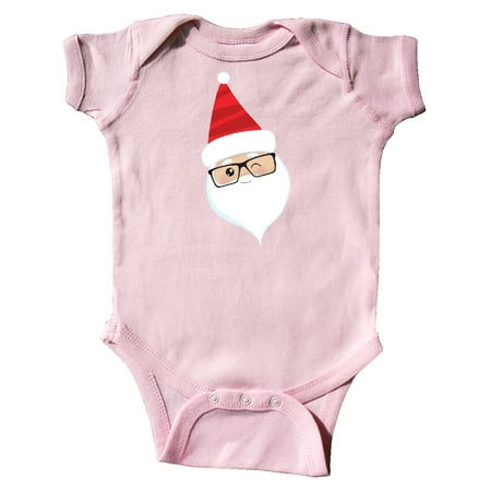 

Inktastic Santa Claus Hipster Santa Winking Santa Red Hat Gift Baby Boy or Baby Girl Bodysuit