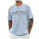thumbnail image 1 of Camiseta oversize de verano para hombre - Cuello redondo y manga corta con estampado urbano - Camiseta deportiva holgada e informal, 1 of 2