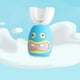 thumbnail image 4 of Patrón de dibujos animados niños cepillo de dientes eléctrico inteligente 360 grados en forma de U Si rosa, 4 of 4