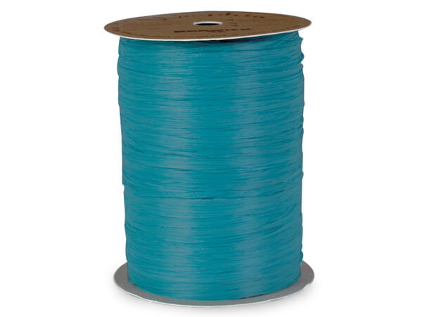 Emerald Green Paper Raffia Ribbon Twisted 1/4-100 Yards Roll 100% Natural Fibers Choose Color