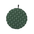 thumbnail image 2 of Cojín inflable para asiento, cojín para silla de oficina, asiento de estadio redondo plegable para viajes en avión, estadios, césped y exteriores. Verde, 2 of 8