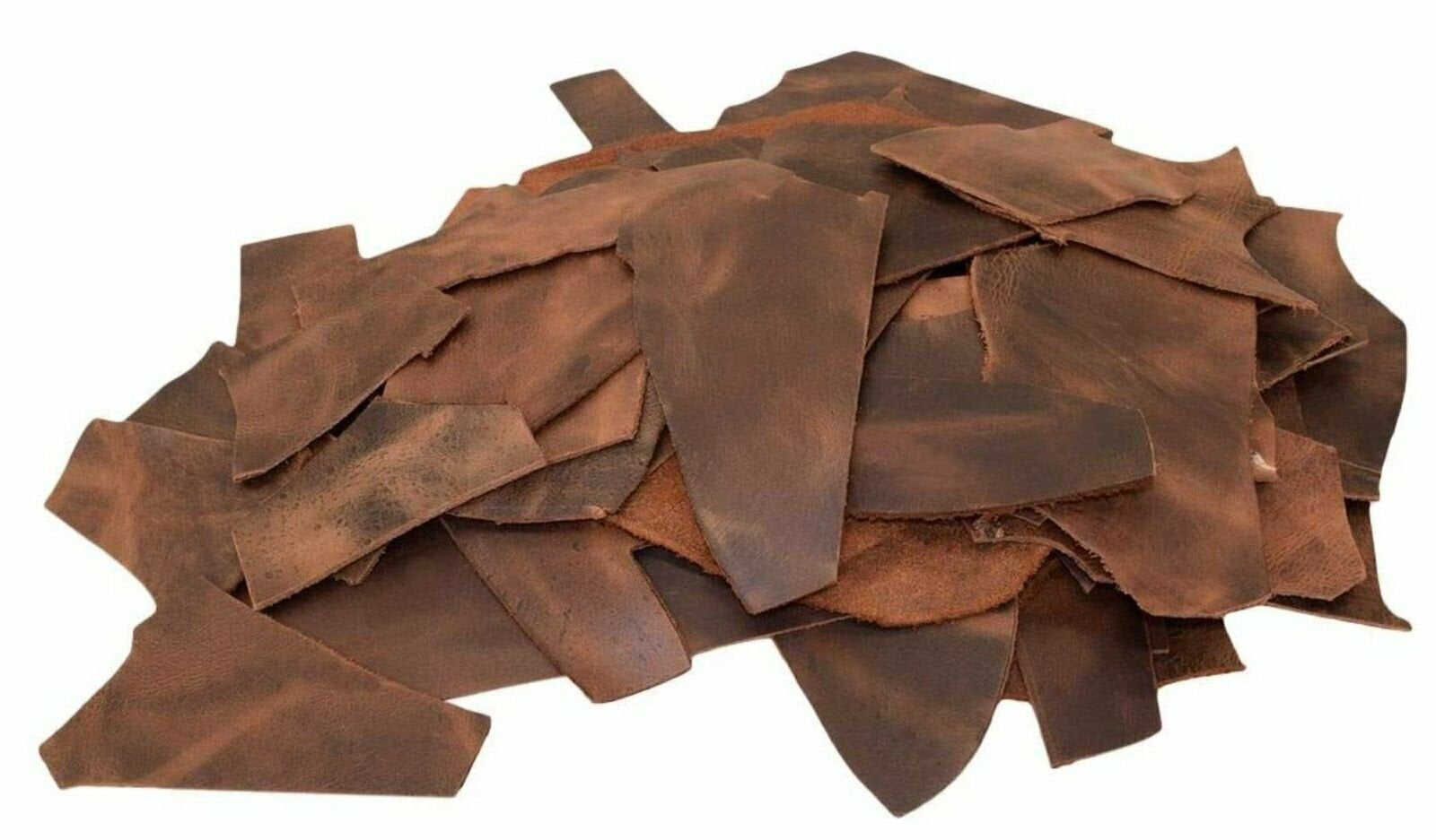 ELW Leather Company's 5lb Natural Vegetable Tan Cowhide Leather Scrap 