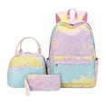 thumbnail image 1 of Limited Stock Alert,Teen Girls Backpack, Lightweight School Bag, Lunch Bag Included Gradient Water-Resistant Fabric, Ergonomic Design, Trendy Backpack for School, Travel, Outdoor Use $BS$3, 1 of 7