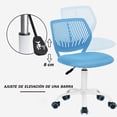 thumbnail image 4 of Silla de oficina giratoria de 360 grados ajustable en altura FurnitureR Azul CARNATION, 4 of 6