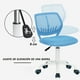thumbnail image 4 of Silla de oficina giratoria de 360 grados ajustable en altura FurnitureR Azul CARNATION, 4 of 6