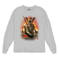 thumbnail image 5 of Apocalypse Reaper Long Sleeve T-shirt Fantasy Skeleton Knight with a Sword Medieval Legendary Creature Dragon Wizard, 5 of 7