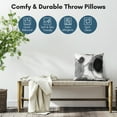 thumbnail image 2 of Americanflat 18"x18" Abstract Throw Pillow with Premium Polyester - Black and White, 2 of 8