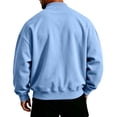 thumbnail image 3 of Men's Bomber Jacket Lightweight Casual Spring Fall Zip Up Coat with Pocket Long Sleeve Light Flight Jacket with Pockets, 3 of 5