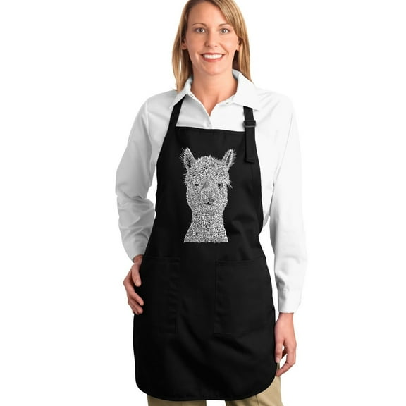 LA Pop Art Full Length Word Art Apron - The 80's
