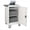 Antique White + Steel, variant on Mobile Charging Cart 30 Bay Lockable Rolling Storage Trolley with Power Strip Fast Charge for Laptop Tablet iPad Chromebook School Office
