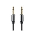 thumbnail image 3 of Monoprice Audio Cable - 6 Feet - Black | Auxiliary 3.5mm TRS Audio Cable - Slim, Durable, Gold plated for smartphone, mp3 player, laptop - Onyx Series, 3 of 5