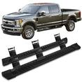 thumbnail image 2 of Ikon Motorsports Compatible with 17-23 Ford F250 Superduty Crew Cab V Style Running Board Side Step Bar Pair, 2 of 5