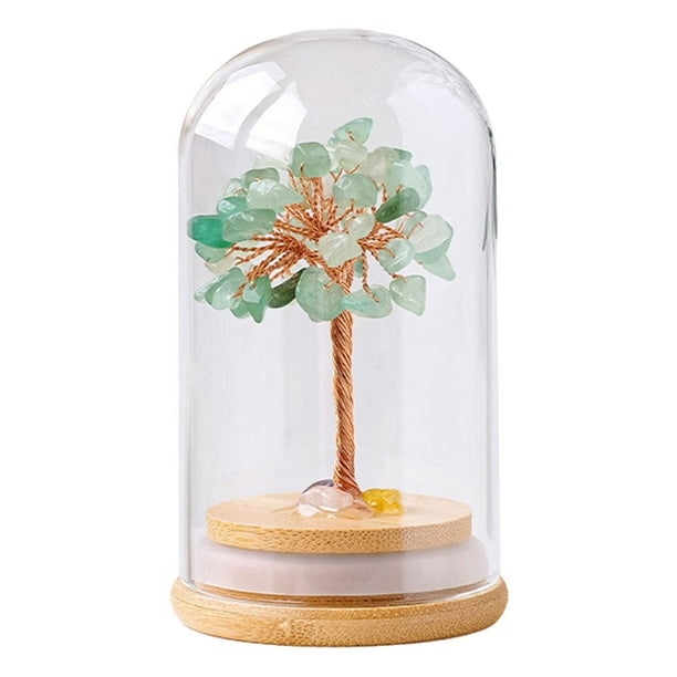 Estatua de árbol de la fortuna, adorno de árbol bonsái, regalo de decoración para interiores, manualidades de la suerte Estilo C