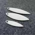 thumbnail image 4 of serony 20x Metal Spinner Blades Smooth Finish Fishing Lure Making DIY Kit D Silver, 4 of 9