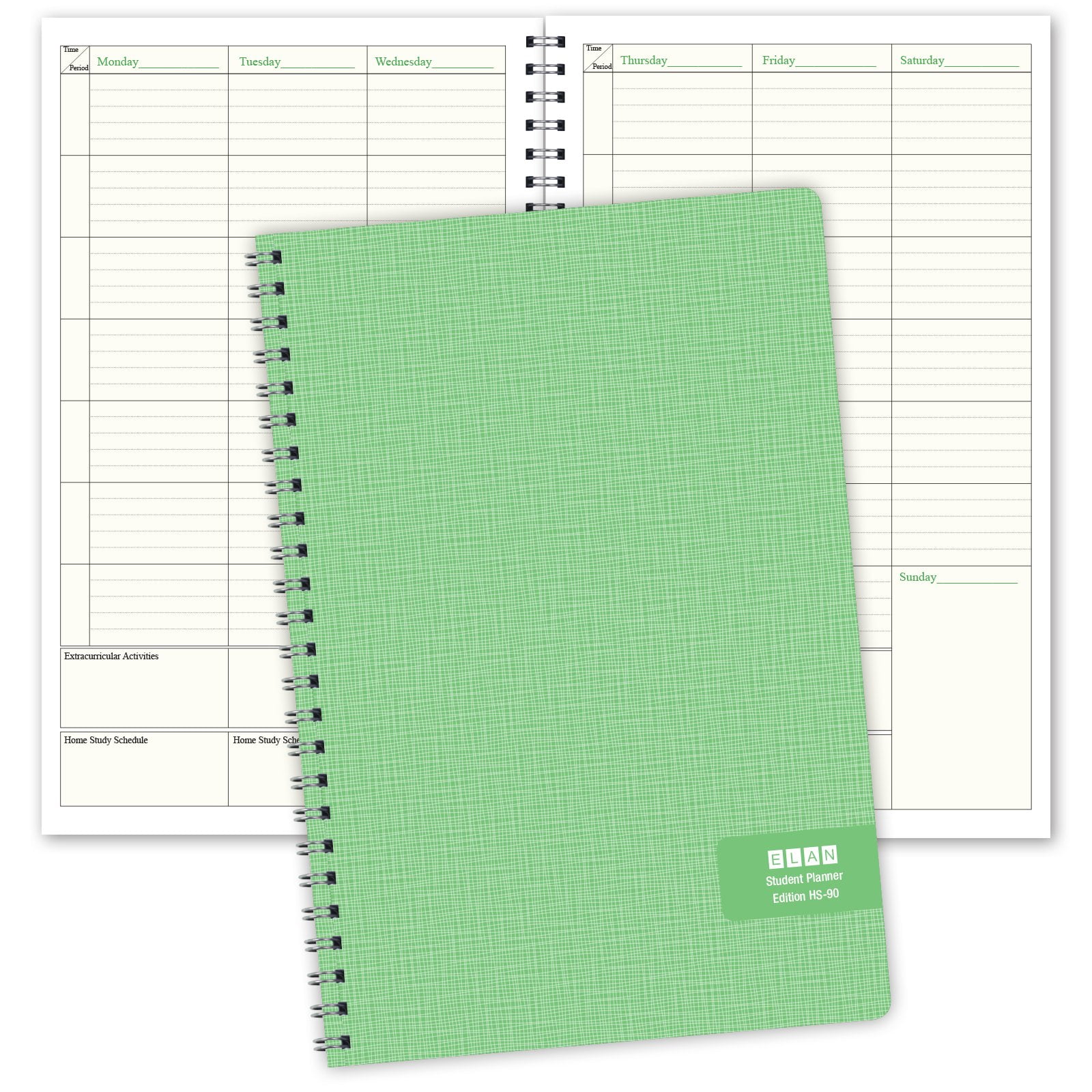 Student Academic Planner 8.5"x11" Weekly View Undated 