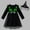 WFDS242209, variant on HILEELANG Toddler Girls Halloween Dress 2–7Y, Long Sleeve Pumpkin Ghost Black Cat Print Tulle Skirt with Witch Hat 4 years old