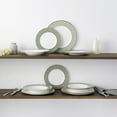 thumbnail image 3 of Noritake Infinity Green Platinum 12-Piece Dinnerware Set, Service for 4, 3 of 7