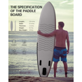 thumbnail image 6 of Naipo Paddle Board Inflatable 6in hick Board 17lb Lightweight with Accessories with 10 Minute Fast Pumping for Adults, 6 of 9