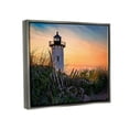 thumbnail image 3 of Stupell Lighthouse Sunset Coastal Nature Landscape Photography Gray Floater Framed Art Print Wall Art, 3 of 6
