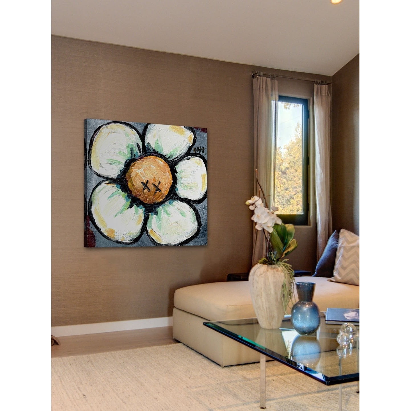 Marmont Hill "XX Flower" by Tori Campisi Painting Print on Canvas