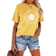 thumbnail image 4 of Anbech Sunflower Shirts for Women Graphic Tee Ladies Patriotic Tee Shirt Christian Top Short Sleeve, 4 of 7