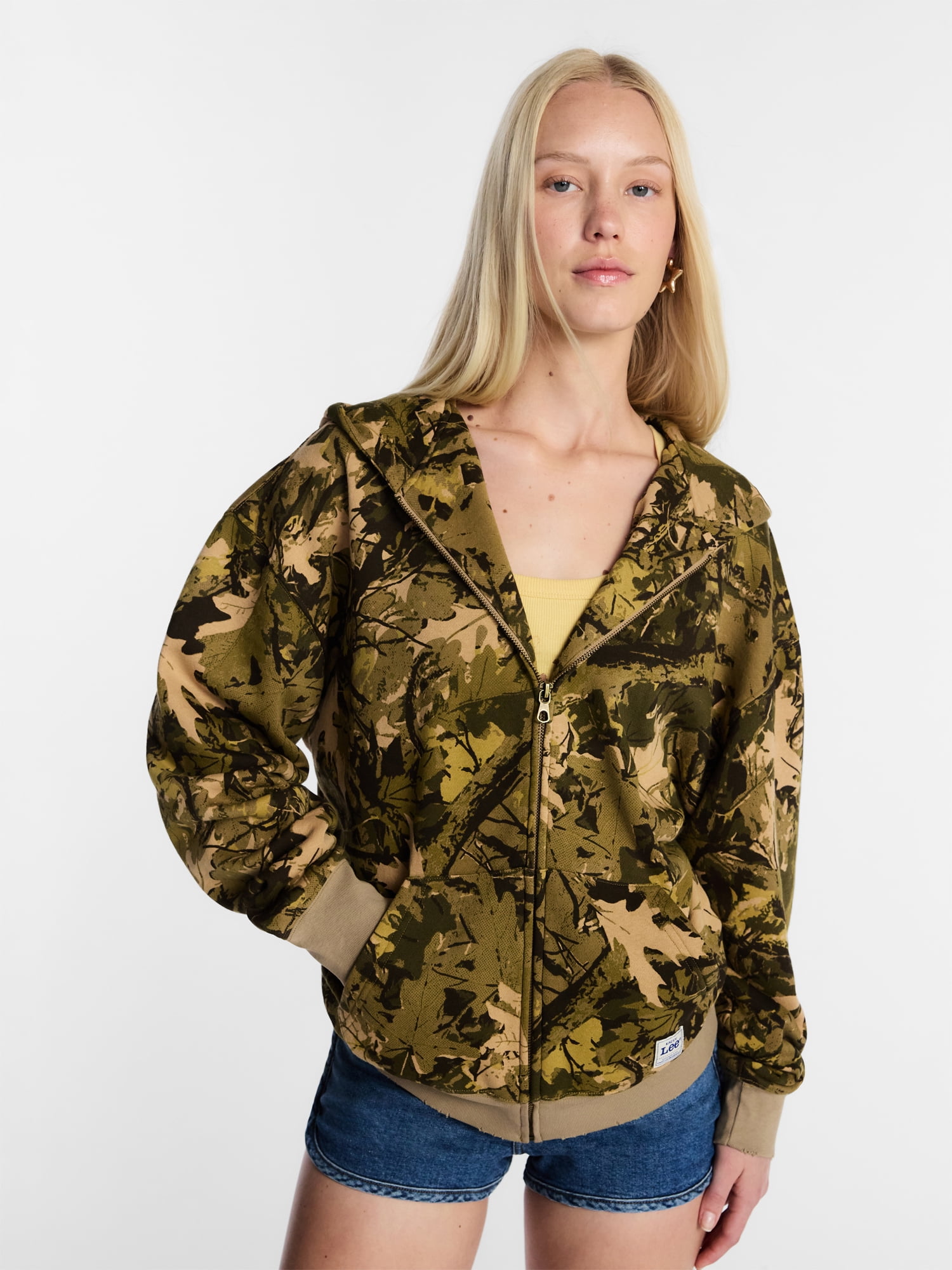 Kacey Lee Women's Middle of Nowhere Fleece Zip Up Hoodie with Long Sleeves, Sizes XS-XXL