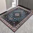 thumbnail image 1 of Alfombra Area Easy-Going, 91 x 152 cm, lavable, antideslizante, color verde azulado, 1 of 8