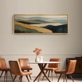 thumbnail image 4 of Large Framed Canvas Wall Art Abstract Mountains Landscape Print for Living Room Decoration - 60"x20" Natural Framed, 4 of 7