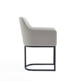 thumbnail image 5 of Manhattan Comfort Serena Dining Armchair with Steel Frame in Light Gray, 5 of 10