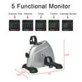 thumbnail image 2 of Ktaxon Portable Mini Bike Desk Exercise, Home Office Mini Peddle Bike with LCD Screen, 220 lb Maximum Weight (Silver), 2 of 5