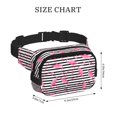 thumbnail image 4 of Balery Flamingos Mochila Cinturón para Mujeres y Hombres, Bolsa de Cintura Impermeable de Doble Capa con Correa, 4 of 9