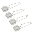 thumbnail image 4 of Raindrops Mesh Tea Infuser Strainers Stainless Steel 4Pcs 6.3x1.8In, 4 of 8