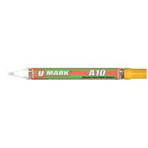 U-Mark UMARK10106 2 mm A10 Paint Marker, Yellow - 12 per Box