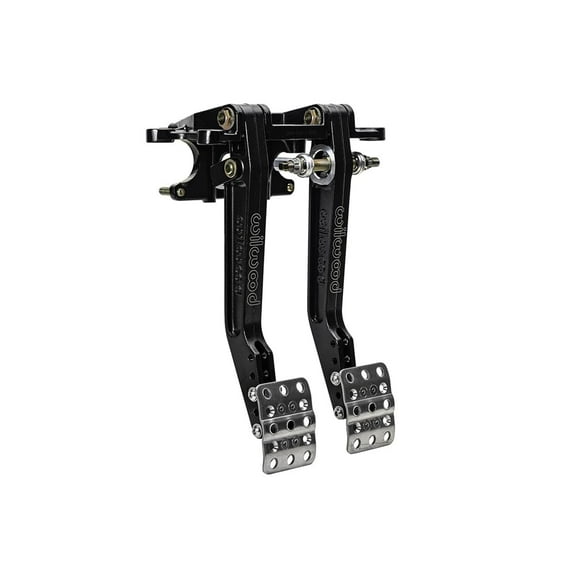 Wilwood 340-16383 Adjustable 5.5-6.25:1 Ratio-Tru-Bar Swing Mount Brake & Clutch Pedals