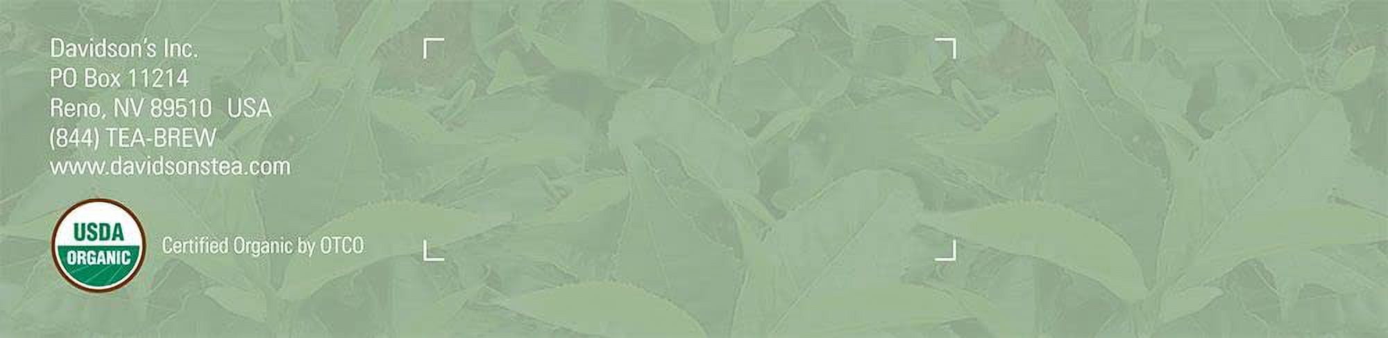 Davidsons Organics 209 Early Grey Green Tea - Box of 100