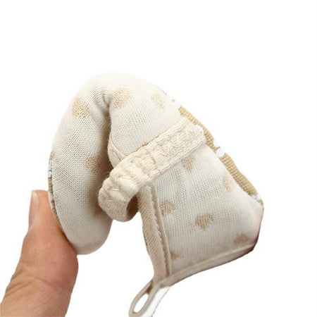 

Entyinea Baby Girls Non Slip For Toddler First Walkers Soft Sole Cotton Shoes Sneaker Wedding Party Kids Slip on Sandals A 0 Months