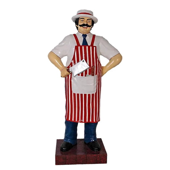 Butcher In Red Statue Life Size Display Prop