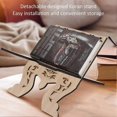 thumbnail image 1 of Retro Red Diamond Carved Quran Stand Muslim Reading Rack Shelf Religious Supplies, 1 of 1