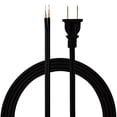 thumbnail image 1 of Hyper Tough 8ft Replacement Lamp Cord, 10A, Molded Plug, Black, 52210, 1 of 5