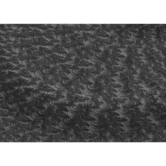 Ahgly Company Indoor Rectangle Patterned Charcoal Black Area Rugs, 2' x 3'
