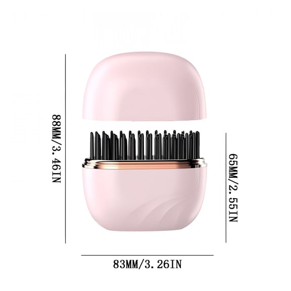 GJX Mini Wireless Hair Straightener – Portable, No Damage to Hair with Three Temperature Settings – Rechargeable, Quick Styling for All Hair Types