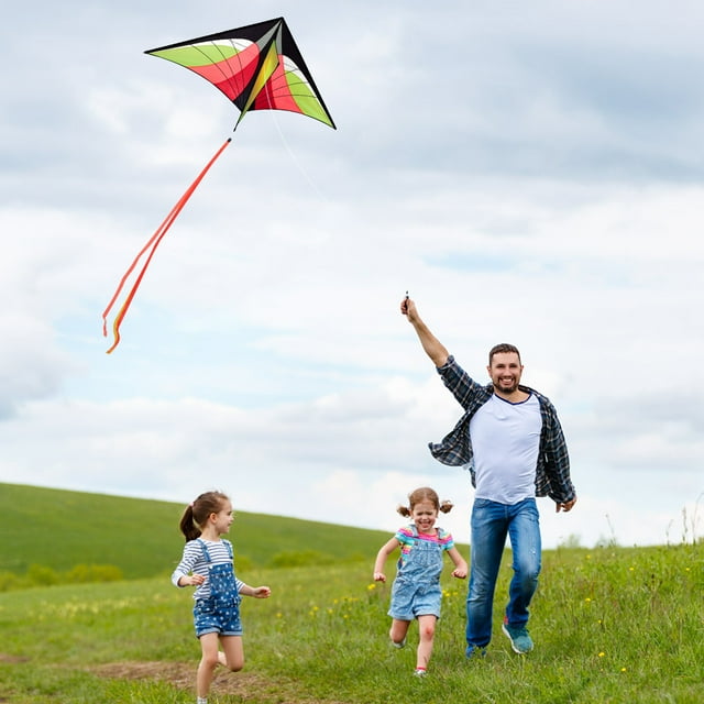 fheaev Cerfs-Volants pour Enfants Cerfs-Volants pour la Plage Énorme Cerf-Volant pour Enfants Cerf-Volant Coloré Cerf-Volant de Plage avec Longue Queue Cerfs-Volants pour Enfants Adultes