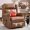 Camel, variant on 38" Recliner Chair, Massage Chair, Lounge Chair with 8 Vibration Nodes 155° Reclining Angle for Living Room, Antique brown