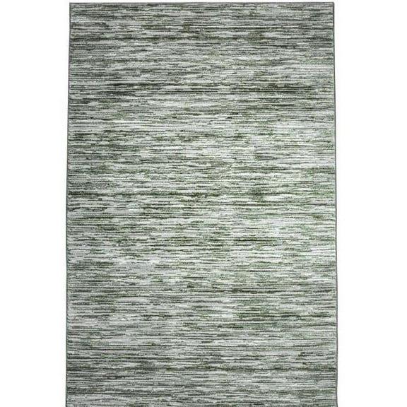Davide 1228 Transitional Striated Green 3x5 Area Rug
