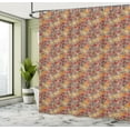 thumbnail image 5 of Ambesonne Burnt Orange Shower Curtain, Autumn Nature Foliage, 69"Wx75"L, Umber and Multicolor, 5 of 5