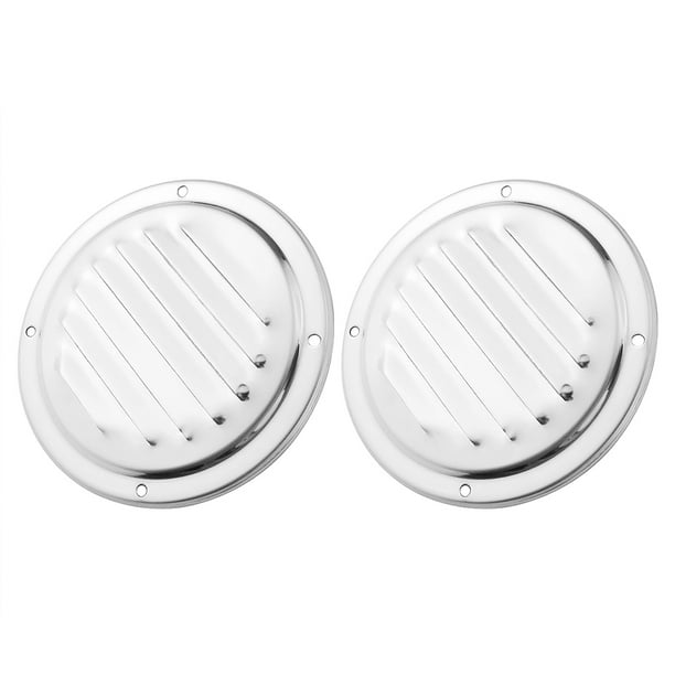 2PCS Marine Grade Stainless Steel 316 Boat Round Vent Louver Vent