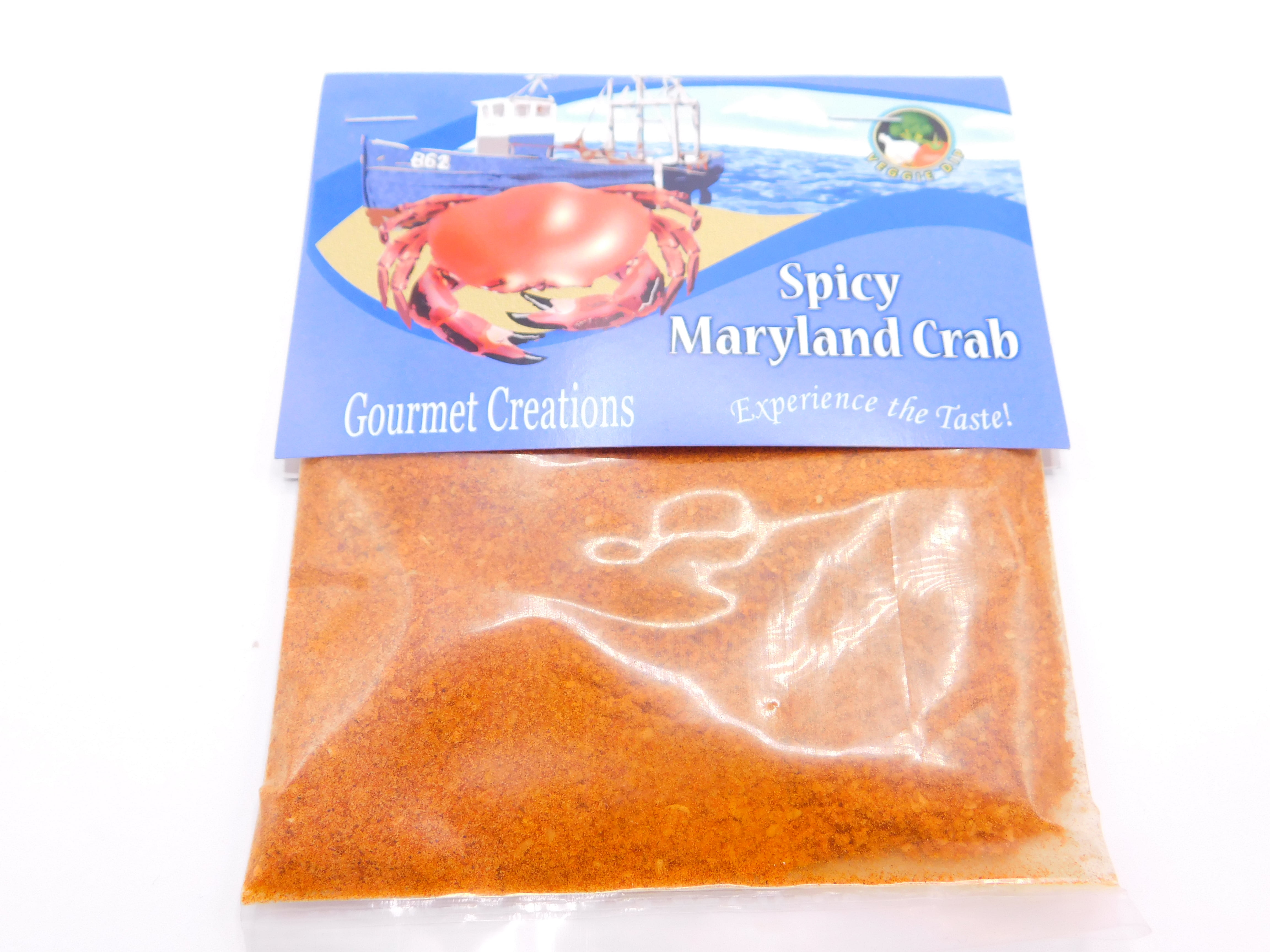 Gourmet Creations GLUTEN FREE Spicy Maryland Crab Dip mix, Cream cheese spread, seasoning for soup, seafood, chicken, pork or beef