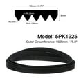 thumbnail image 2 of 5PK1925 V-Ribbed Belt 5 Ribs 1925mm Length x 18mm Width x 5mm Thick, EPDM Poly V Belt Serpentine Belt, 2 of 5