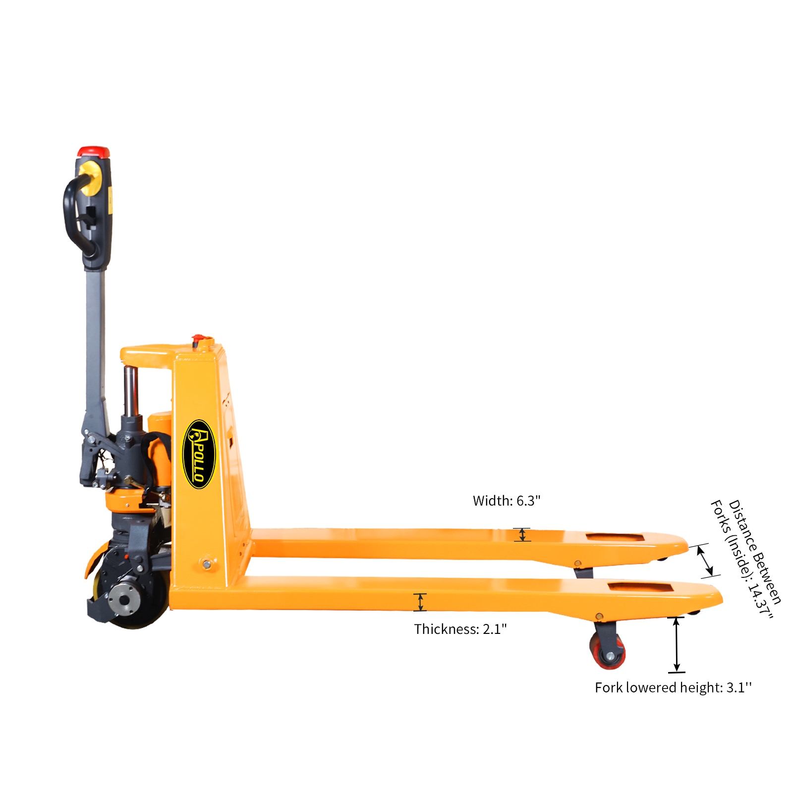 APOLLOLIFT Electric Pallet Jack Truck With 24V/20AH Lithium Battery ...