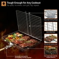 thumbnail image 4 of Sorbus Grill Basket 2-Pack Stainless Steel, Large Folding BBQ Baskets with Handles for Fish & Veggies, 4 of 5
